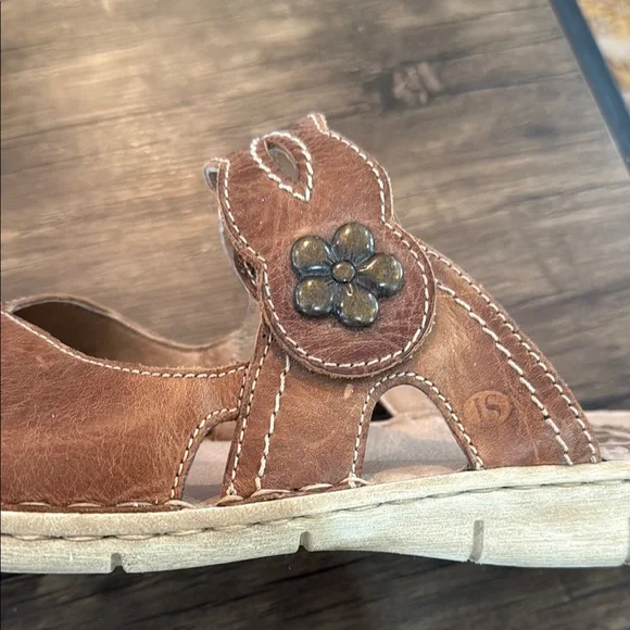 Josef Seibel Women’s Brown Leather Slip-Ons - Picture 7 of 12